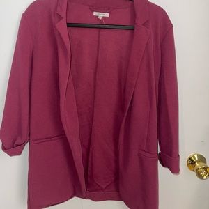 Pink maurices blazer